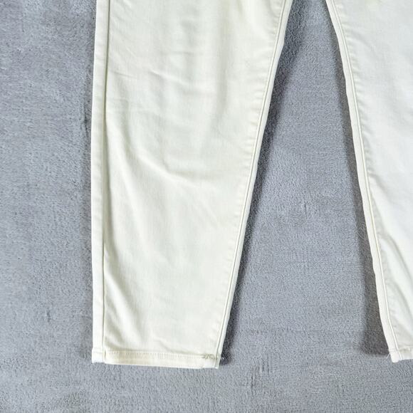 Curve Appeal Jeans Womens 14 Pale Yellow Denim Minimalist Jeggings High Rise - Picture 7 of 11